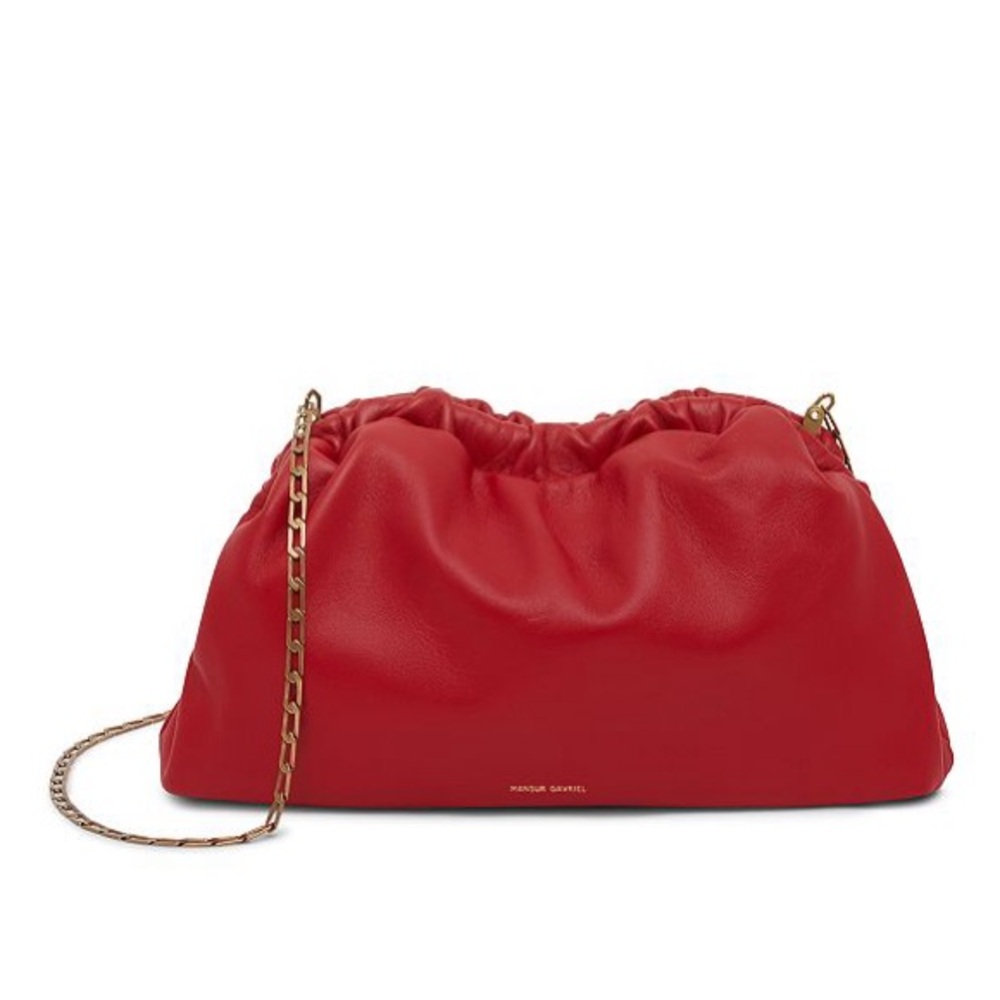 Mansur Gavriel Mini Cloud Red, Chain strap